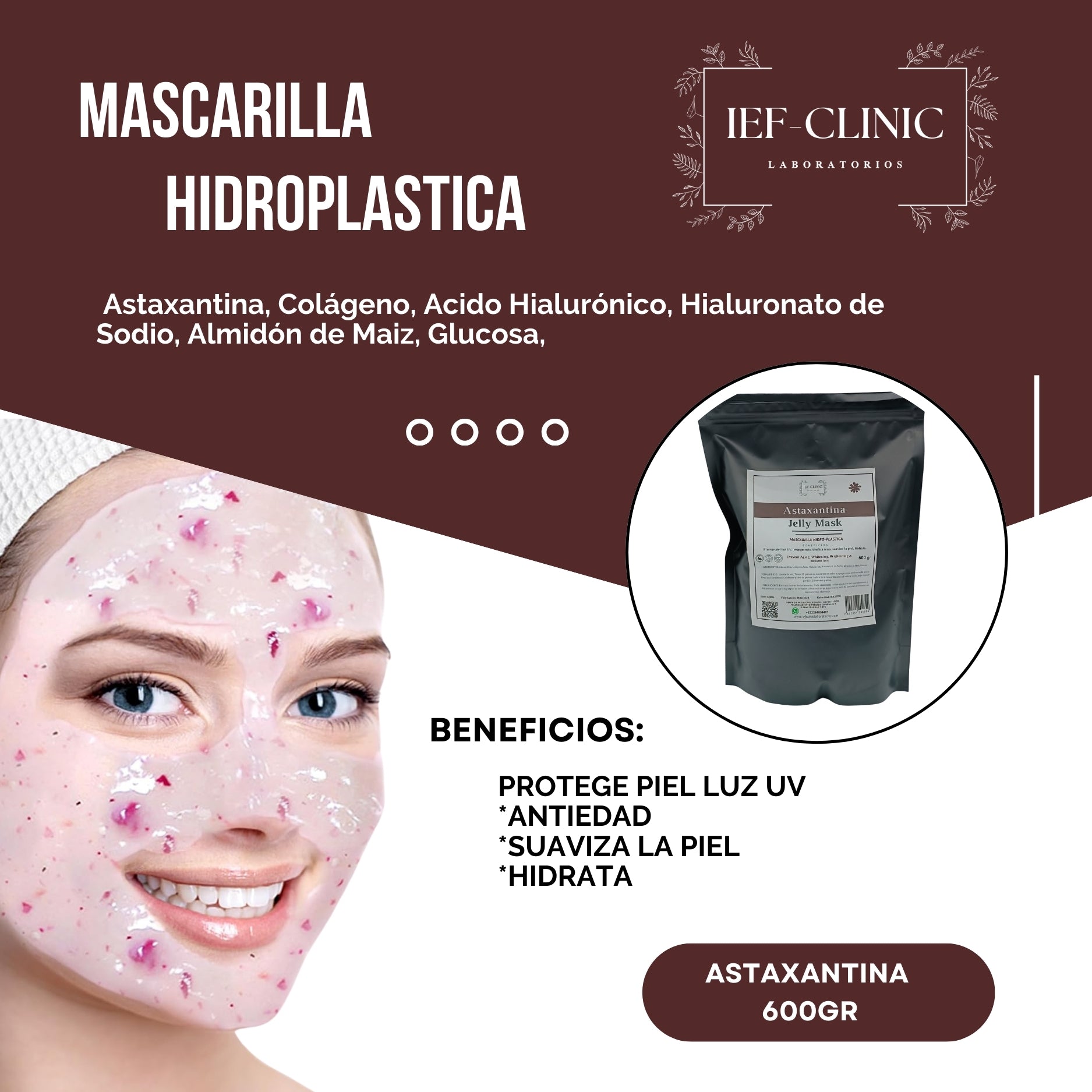 MASCARILLA HIDROPLASTICA 600GR JELLY MASK MASCARILLA HIDROGEL