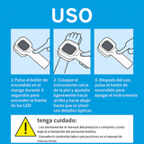LAMPARA DE WOOD UV LUZ NEGRA INALAMBRICA BATERIA RECARGABLE