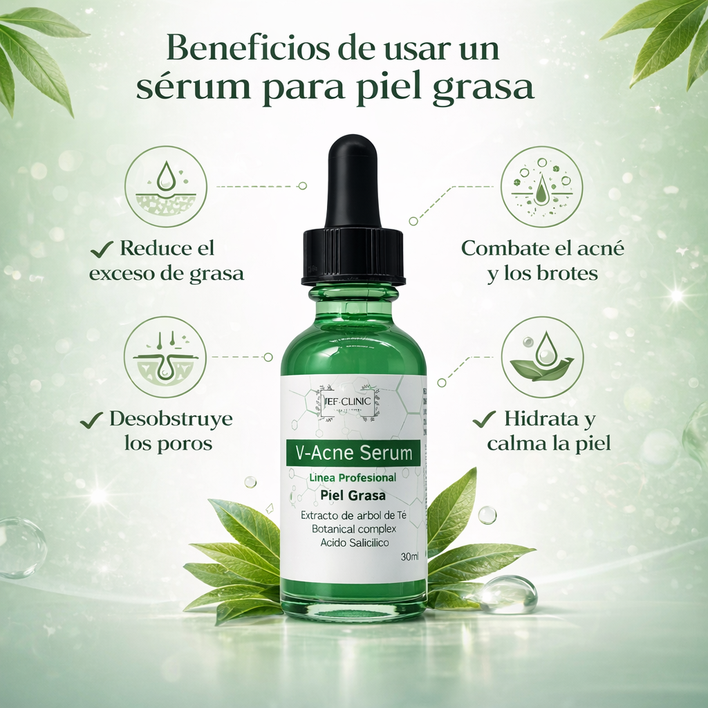V-ACNE SERUM 30ML PIEL GRASA CON ACNE
